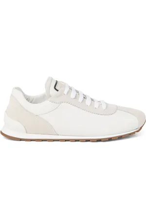 Brunello Cucinelli Schoenen, Dames, Wit, 37 EU, Panelled Sneakers