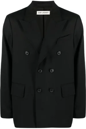 OUR LEGACY Jassen, Heren, Zwart, L, Wol, Unconstructed DB Blazer