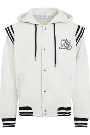OFF-WHITE Sweatshirts & Hoodies, Heren, Wit, L, Katoen, Witte Sweatshirt Stijlvol Design