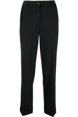 P.A.R.O.S.H. Broeken, Dames, Zwart, S, Wol, Tailored Straight Broeken