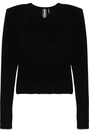 Norma Kamali Truien, Dames, Zwart, XS, V-hals Truien