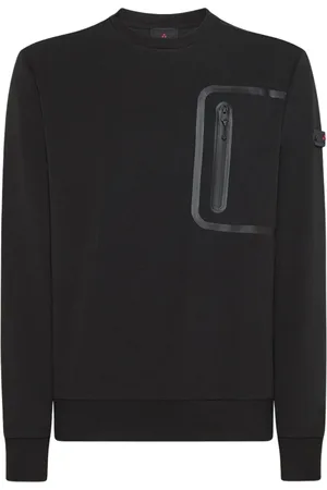 Peuterey Sweatshirts & Hoodies, Heren, Zwart, L, Sweatshirt met voorzak
