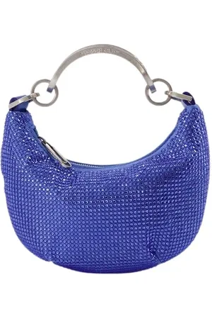 OFF-WHITE Tassen, Dames, Blauw, ONE Size, Mini Binder Clip Tas
