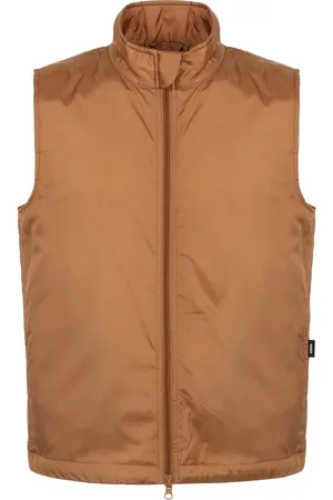 Aspesi Jassen, Heren, Bruin, L, Polyester, Gewatteerd volledige ritssluiting donsvest