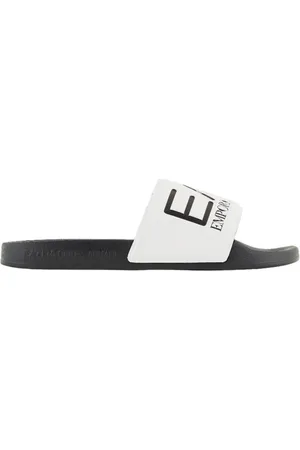 EA7 Schoenen, Heren, Wit, 42 EU, Witte Casual Synthetische Rubberen Zool Sandalen
