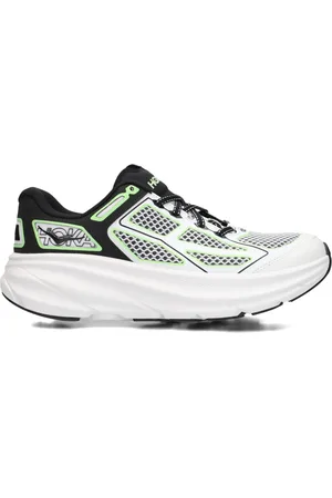 Hoka One One Schoenen, Dames, Veelkleurig, 41 1/3 EU, Witte Mesh Sneakers Clifton One 9