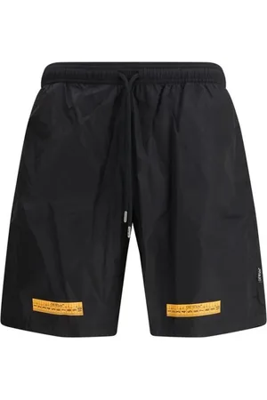 OFF-WHITE Badkleding, Heren, Zwart, XL, Tape Surfer Zwemshorts