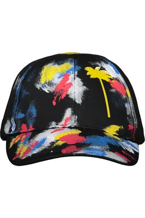Palm Angels Accessoires, Heren, Zwart, ONE Size, Katoen, Bedrukte Baseball Cap