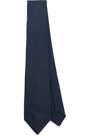 BARBA Accessoires, Heren, Blauw, ONE Size, Blauwe Oxford Puntige Stropdas