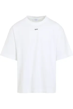 OFF-WHITE Tops, Heren, Wit, XL, Katoen, Vibe Arrow T-Shirt