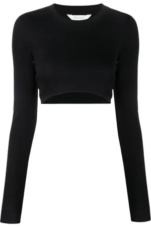 Palm Angels Tops, Dames, Zwart, M, Katoen, Zwart Katoenen T-shirt