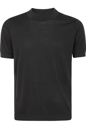 DRUMOHR Tops, Heren, Zwart, XL, Turtle Neck T-Shirt