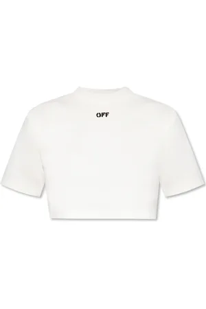 OFF-WHITE Tops, Dames, , M, Katoen, Cropped T-shirt