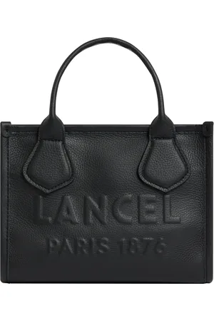 LANCEL Tassen, Dames, Zwart, ONE Size, Leer, Zwarte Leren Schoudertas Rits
