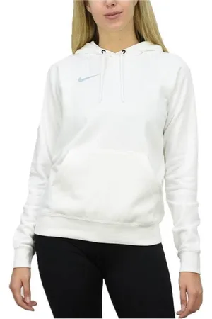 Nike Sweatshirts & Hoodies, Dames, Wit, S, Katoen, Hoodie met Geborduurd Logo