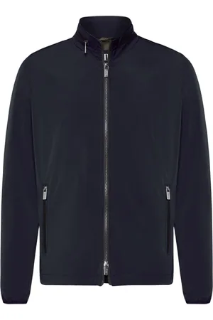 Boggi Milano Jassen, Heren, Blauw, S, Nylon, Nylon Bomberstijl