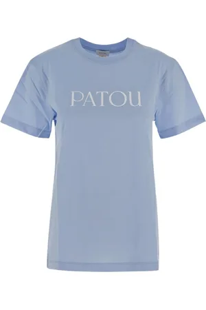 Patou Tops, Dames, Blauw, S, Logo T-shirt