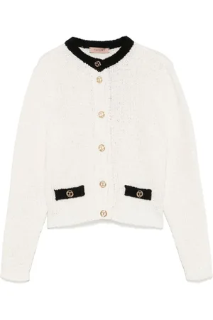 Twin-Set Truien, Dames, Wit, M, Witte Sweater Set Stijlvolle Mode