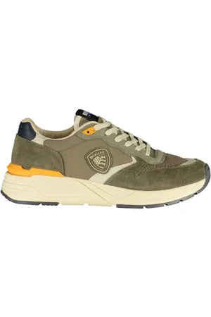 Blauer Schoenen, Heren, Groen, 40 EU, Leer, Groene Vetersportschoenen