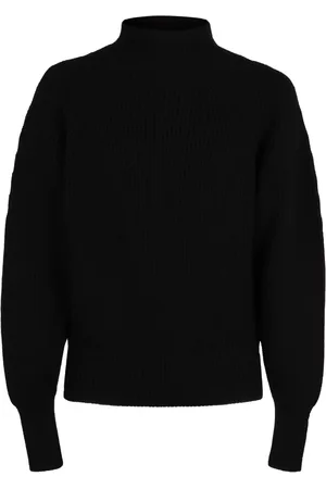 Salvatore Ferragamo Truien, Heren, Zwart, L, Wol, Geribbelde Wol Turtleneck Pullover Sweater