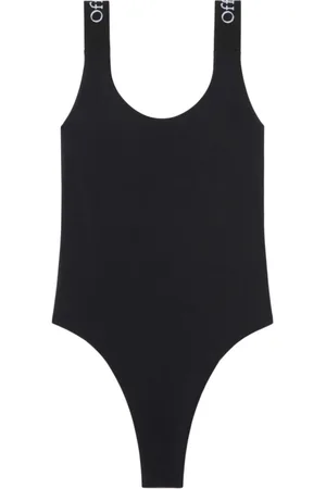 OFF-WHITE Badkleding, Dames, Zwart, 2Xs, Badpak met brede schouderbanden