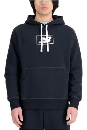 New Balance Sweatshirts & Hoodies, Heren, Zwart, M, Katoen, Hoodie