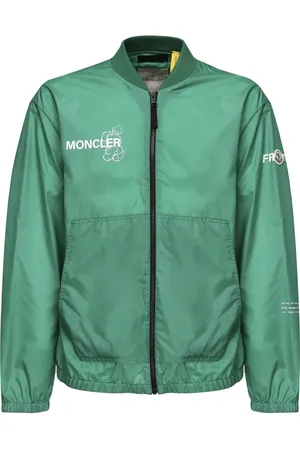 Moncler Jassen, Heren, Groen, S, Katoen, Groene Jassen met Verstelbare Capuchon