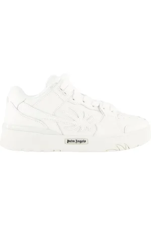 Palm Angels Schoenen, Heren, Wit, 40 EU, Leer, Venice leren sneakers