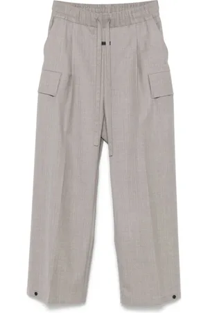 FEAR OF GOD Broeken, Heren, Grijs, S, Lichtgrijze Elastische Trekkoord Taillebroek