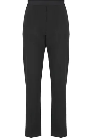 Msgm Broeken, Dames, Zwart, M, Wol, Stijlvolle Broek