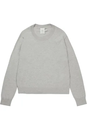 Munthe Sweatshirts & Hoodies, Dames, Grijs, 2Xs, Katoen, Zachte Gebreide Trui
