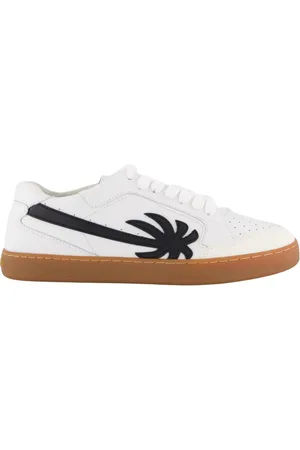 Palm Angels Schoenen, Heren, Wit, 40 EU, Leer, Leren Sneakers