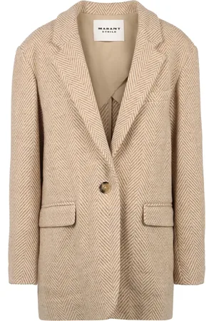 Isabel Marant Jassen, Dames, , S, Wol, Wollen Blazer Revers Twee Zakken
