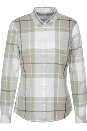Barbour Blouses & Shirts, Dames, Veelkleurig, M, Katoen, Tartan Print Katoenen Overhemd