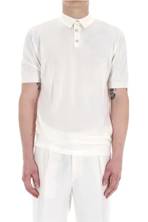 ELEVENTY Tops, Heren, Wit, M, Katoen, Witte T-shirts en Polos