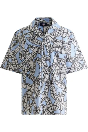Fusalp Overhemden, Heren, Veelkleurig, M, Katoen, Jungle Korte Mouwen Shirt