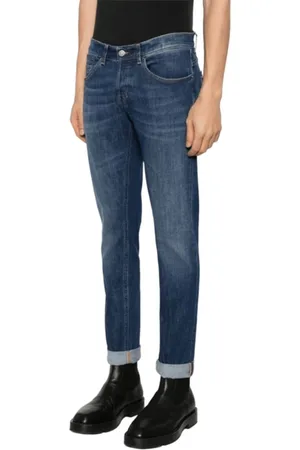 Dondup Jeans, Heren, Blauw, W31, Denim, Blauwe Skinny Fit Jeans Ss 25