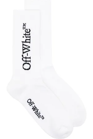 OFF-WHITE Ondergoed, Heren, Wit, L, Katoen, Mid Socks