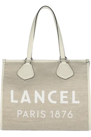 LANCEL Tassen, Dames, , ONE Size, Leer, Zomer Tote Jute Leer