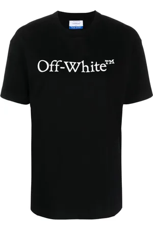 OFF-WHITE Tops, Dames, Zwart, M, Katoen, Big Logo Bookish T-Shirt