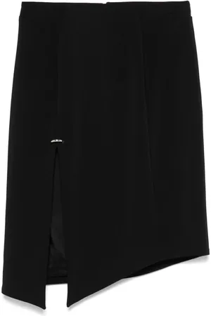 MUGLER Rokken, Dames, Zwart, S, Asymmetrische Rok met Piercings