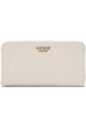 Guess Accessoires, Dames, Bruin, ONE Size, Kleine Portemonnee met Rits