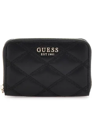 Guess Accessoires, Dames, Zwart, ONE Size, Kleine Zip Wallet Tamsin Zwart
