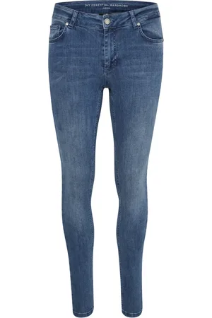 My Essential Wardrobe Jeans, Dames, Blauw, W35, 32 THE Celina 100 Slim Jeans