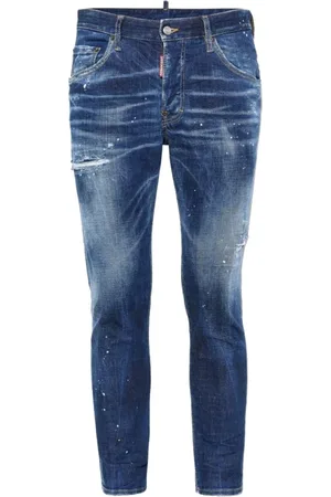 Dsquared2 Jeans, Heren, Blauw, M, Katoen, 5-Pocket broek in klassieke stijl