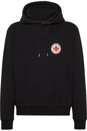 Dsquared2 Sweatshirts & Hoodies, Heren, Zwart, XL, Stijlvolle Kleding en Accessoires