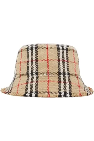 Burberry Accessoires, Dames, Veelkleurig, S, Tartan Bucket Hat