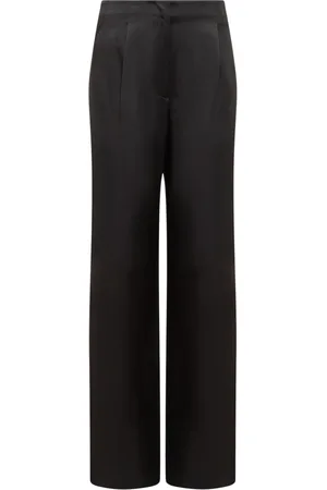 Msgm Broeken, Dames, Zwart, S, Lange Palazzo Broek