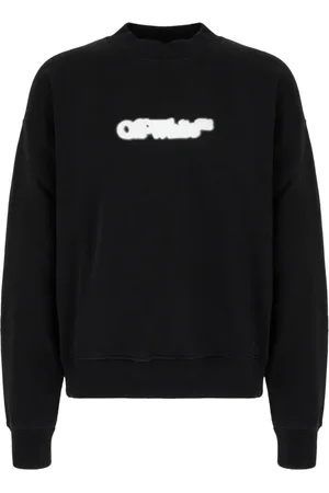 OFF-WHITE Sweatshirts & Hoodies, Heren, Zwart, L, Katoen, Stijlvol Sweatshirt