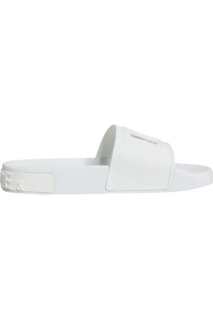 Dolce & Gabbana Schoenen, Dames, Wit, 36 EU, Witte Rubberen Slippers Strandkleding Schoenen